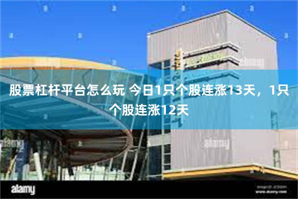 股票杠杆平台怎么玩 今日1只个股连涨13天，1只个股连涨12天