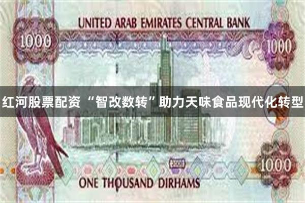 红河股票配资 “智改数转”助力天味食品现代化转型