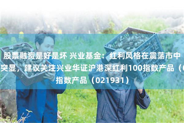 股票融资是好是坏 兴业基金：红利风格在震荡市中长期价值突显，建议关注兴业华证沪港深红利100指数产品（021931）