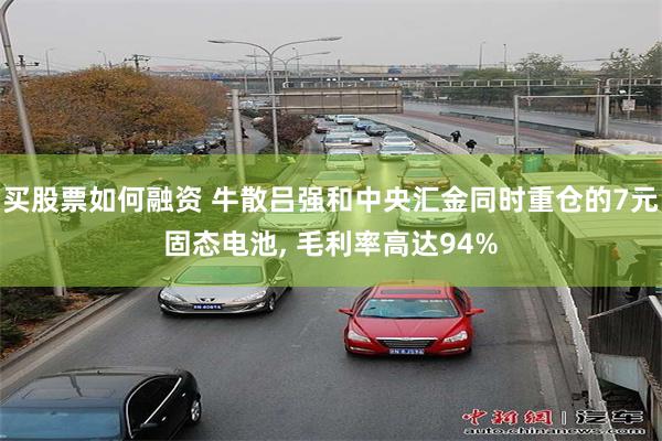 买股票如何融资 牛散吕强和中央汇金同时重仓的7元固态电池, 毛利率高达94%